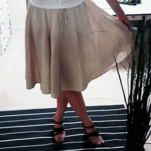 Beige linen skirt, M, Victoria's Secret apparel